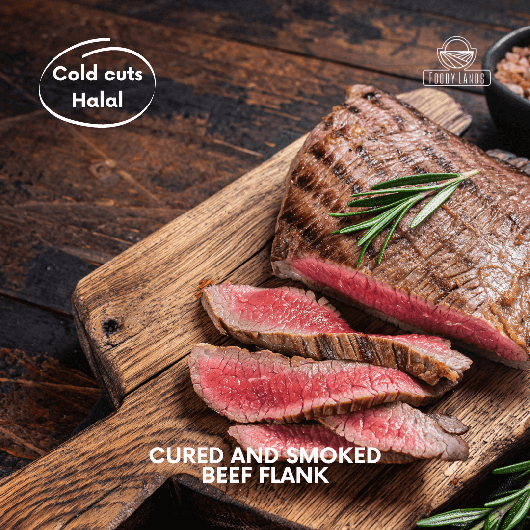 CURED AND SMOKED BEEF FLANK