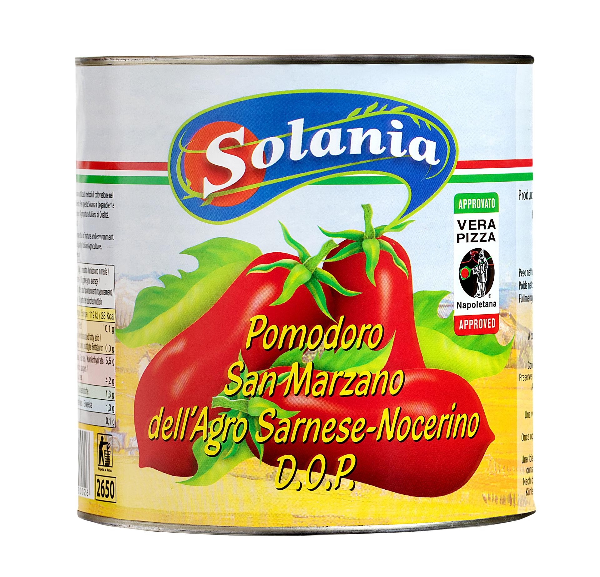 San Marzano Peeled tomatoes 3kgx6 SOLANIA Foodylands