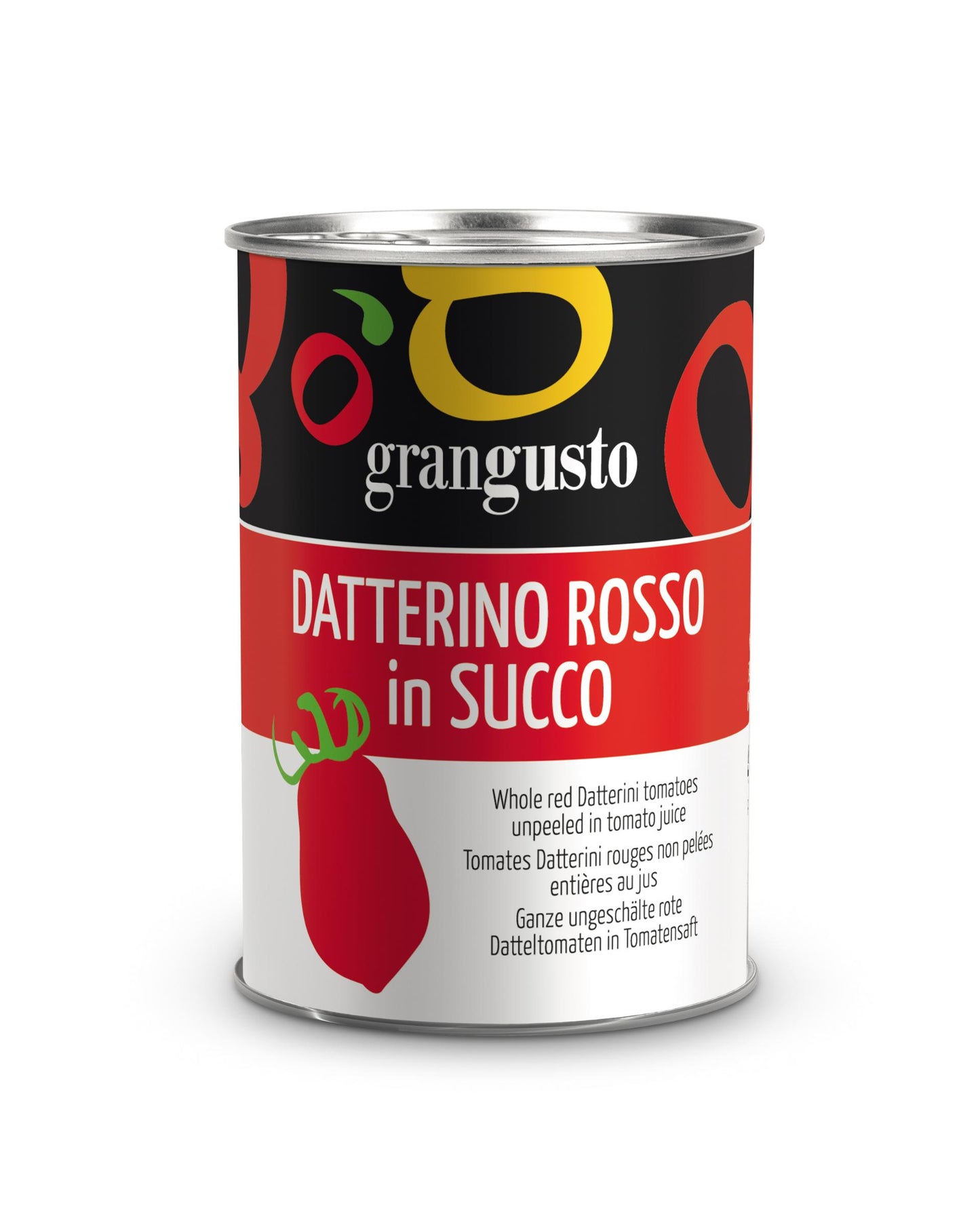 POMODORO DATTERINO ROSSO PELATO IN SUCCO 400gr