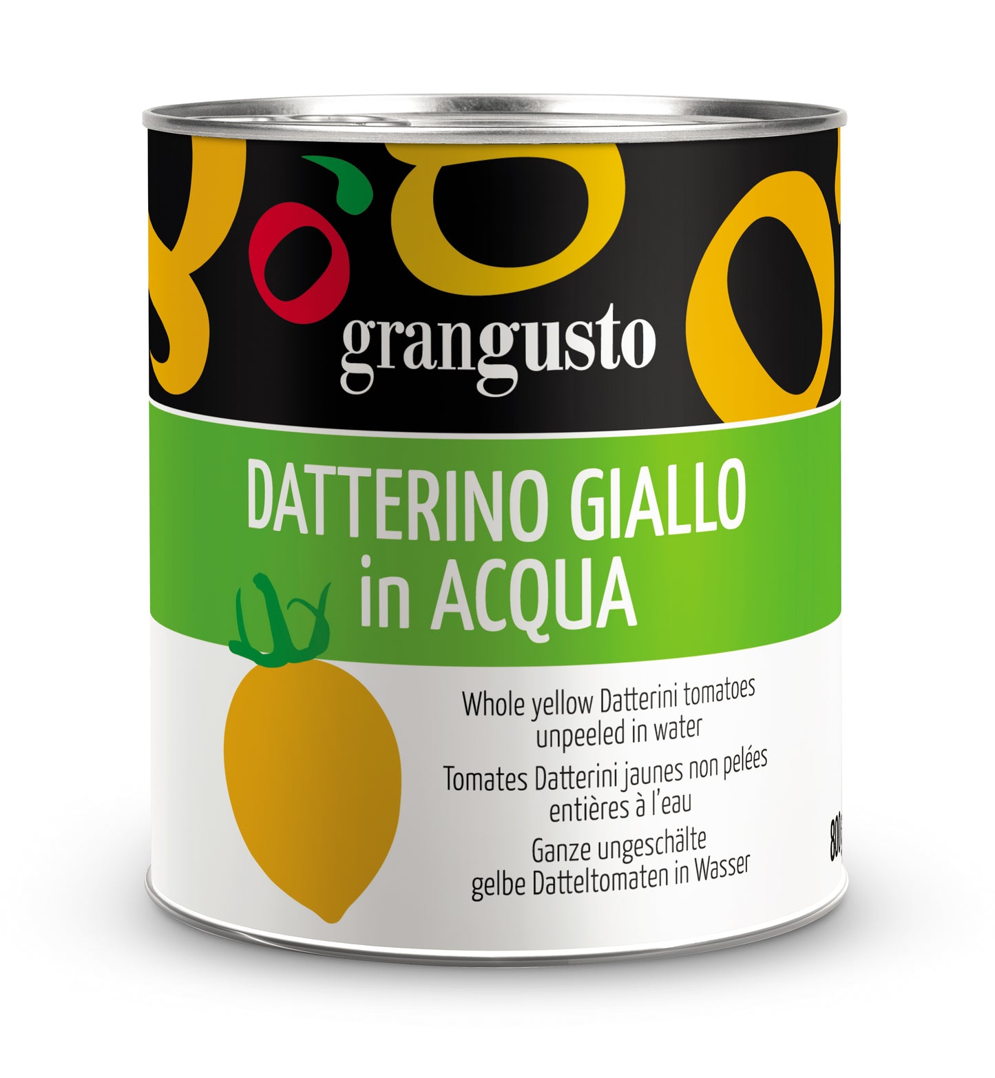 Datterino Giallo in Acqua 800grx6 pcs- GranGusto