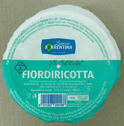 FIORDIRICOTTA Cheese 250gr – Sorrentina