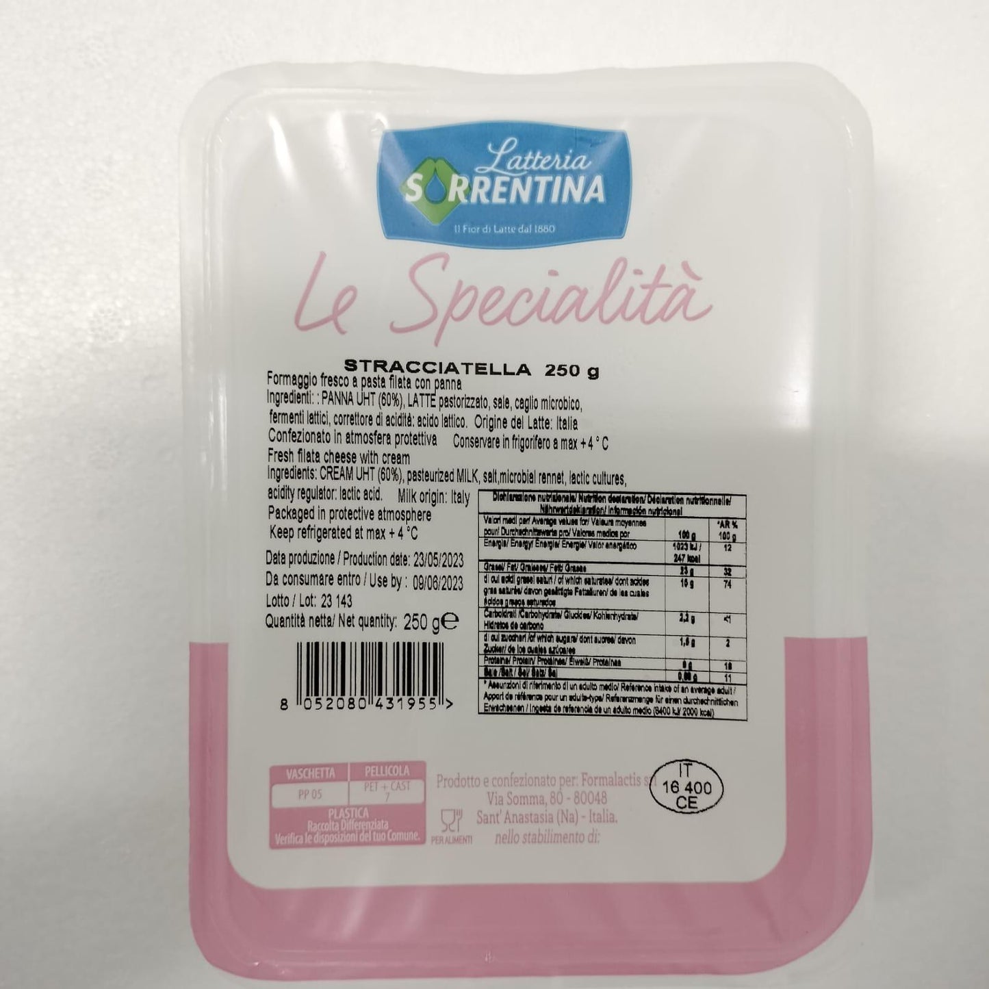 STRACCIATELLA 250gr – Sorrentina